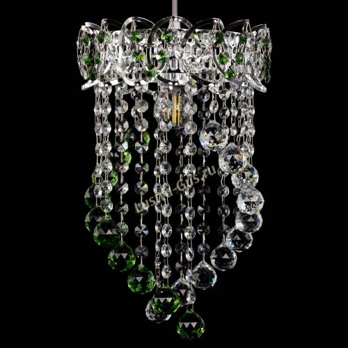 Барная люстра Астра №1 Сигма зеленая в Пензе Гусь Хрустальный