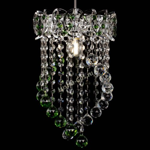 Барная люстра Астра №1 Сигма зеленая в Пензе Гусь Хрустальный
