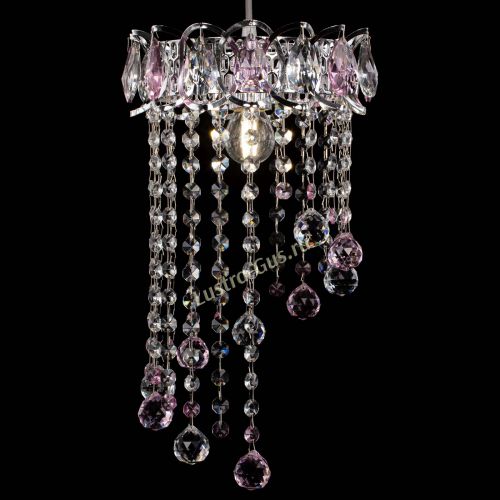 Барная люстра Астра №1 винтаж Розовая в Пензе Гусь Хрустальный