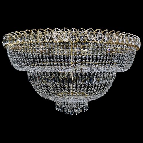 Люстра Хрустальный Каскад №13 2 яруса в Пензе Гусь Хрустальный