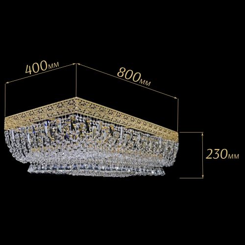 Люстра Прямоугольник Италия №8 в Пензе Гусь Хрустальный
