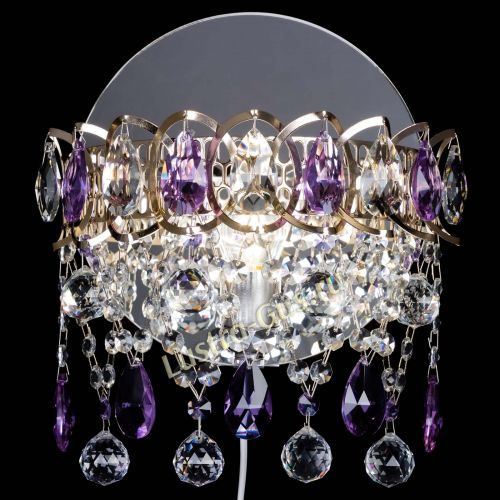 Бра Астра Паутинка фиолетовая в Пензе Гусь Хрустальный