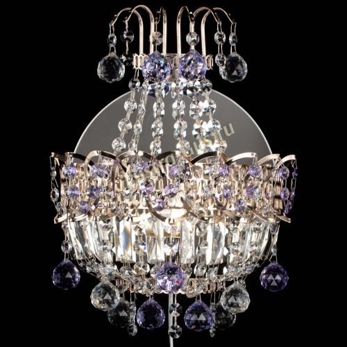 Бра Ника шар фиолетовая в Пензе Гусь Хрустальный