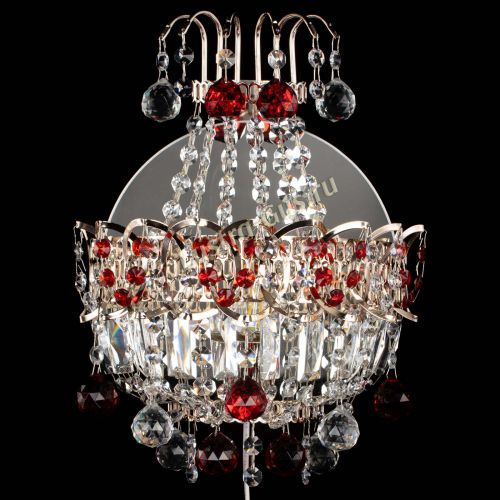 Бра Ника шар красная в Пензе Гусь Хрустальный