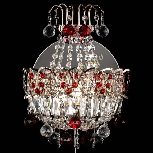 Бра Ника шар красная в Пензе Гусь Хрустальный