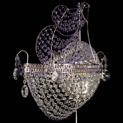 Бра Парусник №1 фиолетовая в Пензе Гусь Хрустальный