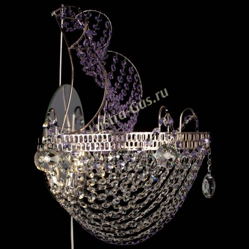 Бра Парусник №1 фиолетовая в Пензе Гусь Хрустальный