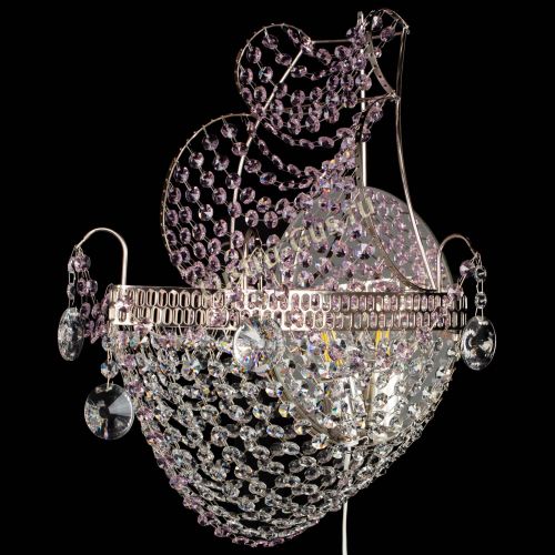 Бра Парусник №1 розовая в Пензе Гусь Хрустальный