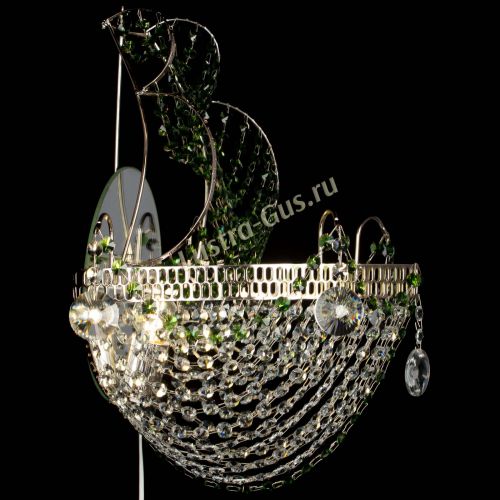Бра Парусник №1 зеленая в Пензе Гусь Хрустальный
