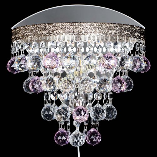 Бра Токката пирамида шар 30 розовая в Пензе Гусь Хрустальный