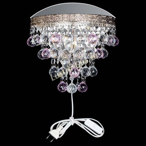 Бра Токката пирамида шар 30 розовая в Пензе Гусь Хрустальный