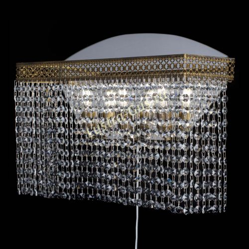 Бра Венеция Прямоугольник оптикон под бронзу в Пензе Гусь Хрустальный