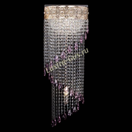 Бра Восток каскад №2 розовая в Пензе Гусь Хрустальный