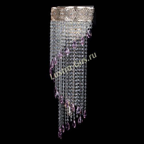 Бра Восток каскад №2 розовая в Пензе Гусь Хрустальный