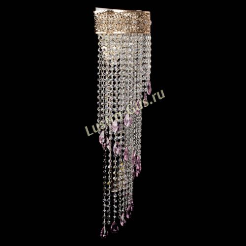 Бра Восток каскад №2 розовая в Пензе Гусь Хрустальный