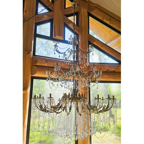 Люстра бронзовая Афина №35 в Пензе Гусь Хрустальный