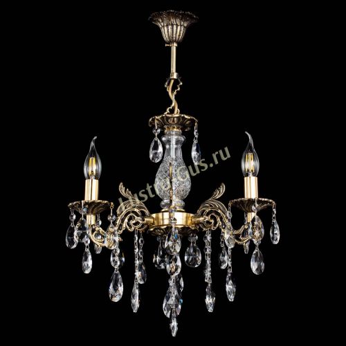 Люстра бронзовая Алфея №3/2 Журавлик в Пензе Гусь Хрустальный