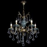 Люстра бронзовая Алфея №5 "Малахит" шар в Пензе