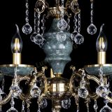 Люстра бронзовая Алфея №5 "Малахит" шар в Пензе