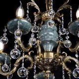 Люстра бронзовая Алфея №5 "Малахит" шар в Пензе