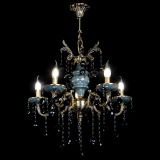 Люстра бронзовая Алфея №5 "Малахит" шар черная в Пензе