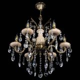 Люстра бронзовая Алфея №6 с камнем шар в Пензе