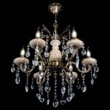 Люстра бронзовая Алфея №6 с камнем шар в Пензе