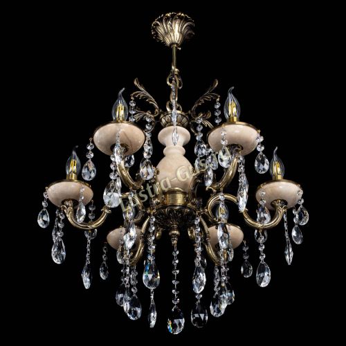 Люстра Алфея №6 с камнем журавлик в Пензе Гусь Хрустальный