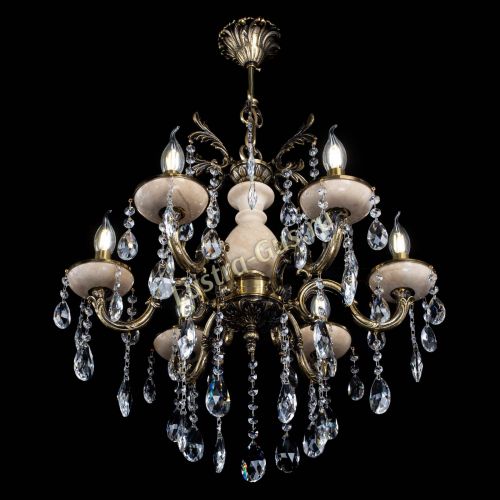 Люстра Алфея №6 с камнем журавлик в Пензе Гусь Хрустальный