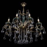 Люстра бронзовая Алфея Малахит №8 шар в Пензе