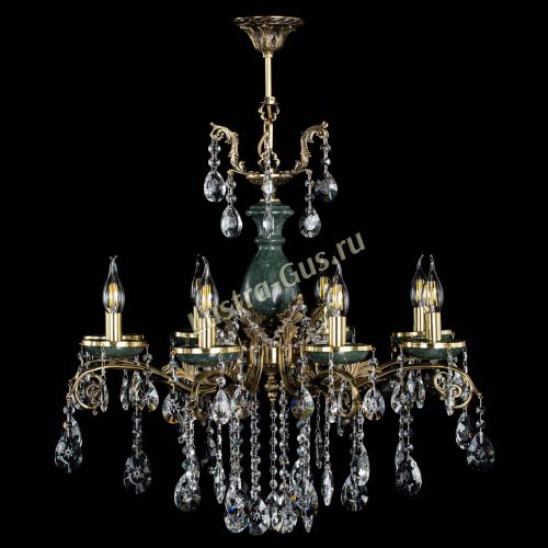 Люстра бронзовая Алфея Малахит №8 звездочка в Пензе Гусь Хрустальный