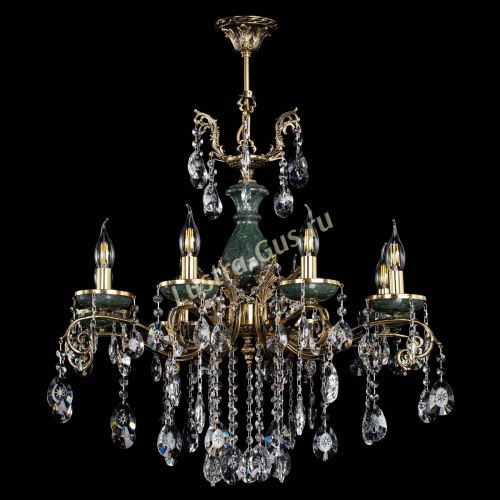 Люстра бронзовая Алфея Малахит №8 звездочка в Пензе Гусь Хрустальный