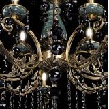 Люстра бронзовая Алфея Малахит №12 шар черная в Пензе