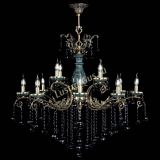 Люстра бронзовая Алфея Малахит №12 шар черная в Пензе