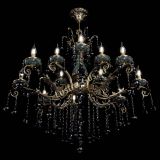 Люстра бронзовая Алфея Малахит №12 шар черная в Пензе