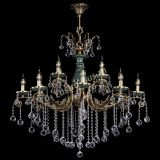 Люстра бронзовая Алфея Малахит №12 шар в Пензе Люстра бронзовая Алфея Малахит №12 шар в Пензе