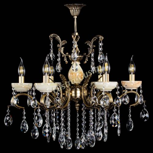 Люстра бронзовая Алфея Оникс №6/2 баден в Пензе Гусь Хрустальный