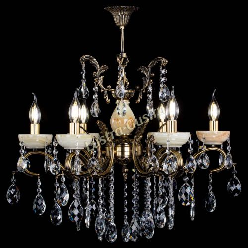 Люстра бронзовая Алфея Оникс №6/2 баден в Пензе Гусь Хрустальный