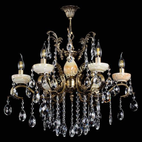 Люстра бронзовая Алфея Оникс №6/2 баден в Пензе Гусь Хрустальный