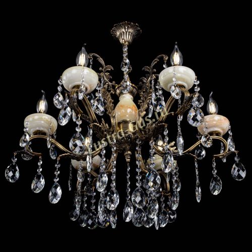 Люстра бронзовая Алфея Оникс №6/2 баден в Пензе Гусь Хрустальный