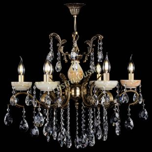 Бронзовая люстра Люстра бронзовая Алфея Оникс №6/2 звездочка