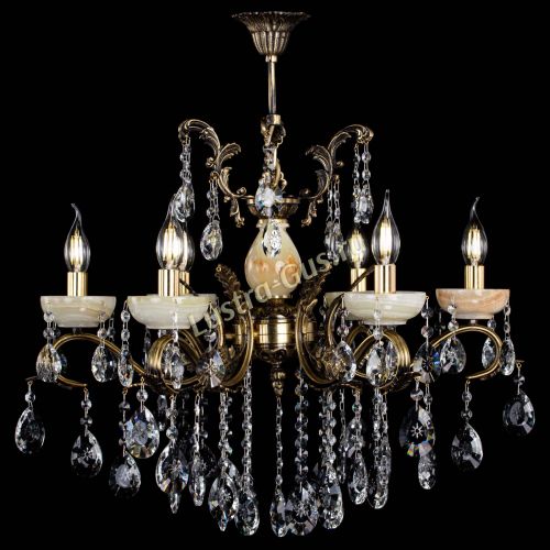 Люстра бронзовая Алфея Оникс №6/2 звездочка в Пензе Гусь Хрустальный