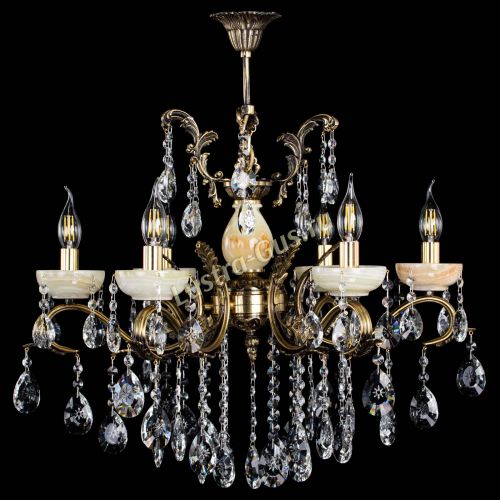 Люстра бронзовая Алфея Оникс №6/2 звездочка в Пензе Гусь Хрустальный