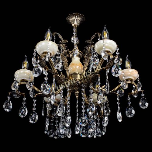 Люстра бронзовая Алфея Оникс №6/2 звездочка в Пензе Гусь Хрустальный