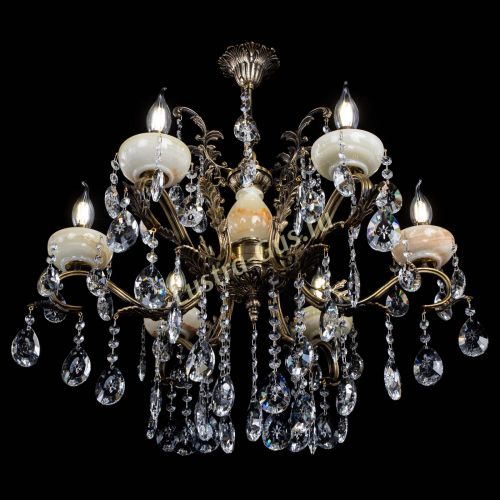 Люстра бронзовая Алфея Оникс №6/2 звездочка в Пензе Гусь Хрустальный