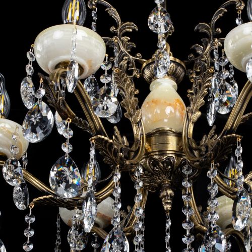 Люстра бронзовая Алфея Оникс №6/2 звездочка в Пензе Гусь Хрустальный