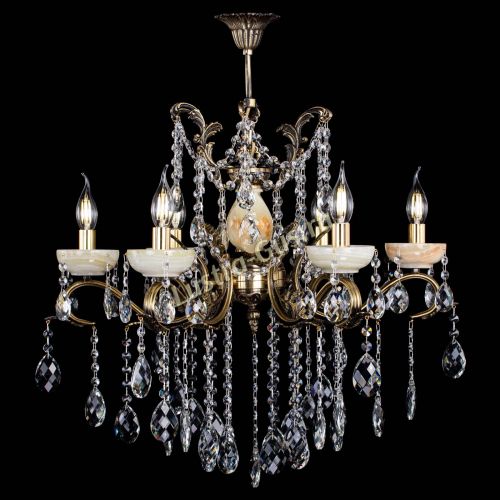 Люстра бронзовая Алфея Оникс №6 баден в Пензе Гусь Хрустальный