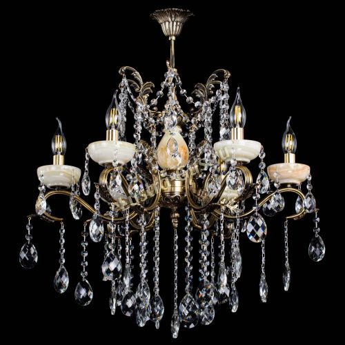 Люстра бронзовая Алфея Оникс №6 баден в Пензе Гусь Хрустальный