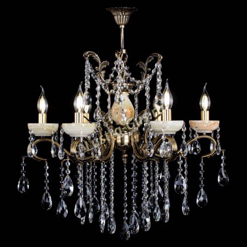 Люстра бронзовая Алфея Оникс №6 шар в Пензе Гусь Хрустальный