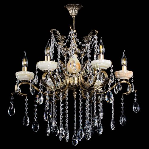 Люстра бронзовая Алфея Оникс №6 шар в Пензе Гусь Хрустальный